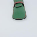 HERMES Pen Case Leather Green Auth 172634-6
