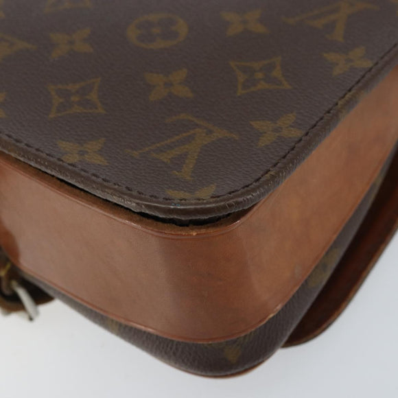 LOUIS VUITTON Monogram Cartouchiere MM Shoulder Bag M51253 LV Auth 172656