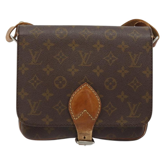 LOUIS VUITTON Monogram Cartouchiere MM Shoulder Bag M51253 LV Auth 172656