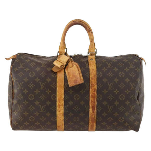 LOUIS VUITTON Monogram Keepall 45 Boston Bag M41428 LV Auth 172659