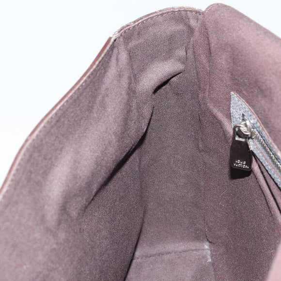 LOUIS VUITTON Taiga Roman MM Shoulder Bag Gray Gracie M32623 LV Auth 172661