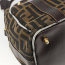 FENDI Zucca Canvas Handtas Zwart Bruin Orig. 172665-17