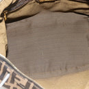 FENDI Zucca Canvas Handtas Zwart Bruin Orig. 172665-12