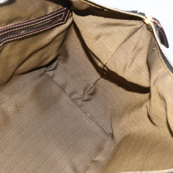 FENDI Zucca Canvas Handtas Zwart Bruin Orig. 172665
