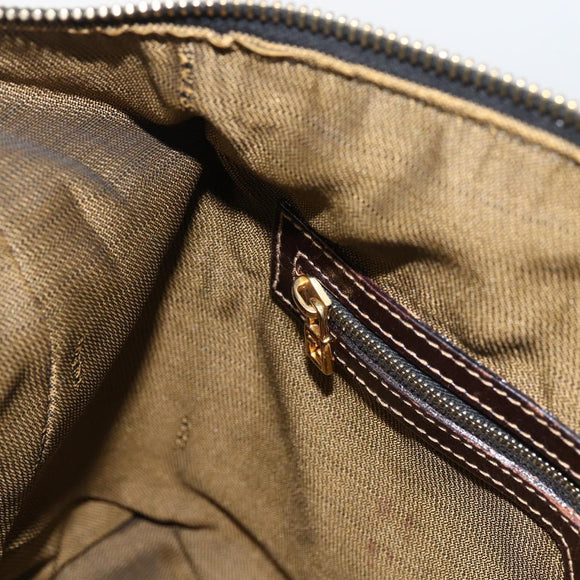 FENDI Zucca Canvas Handtas Zwart Bruin Orig. 172665