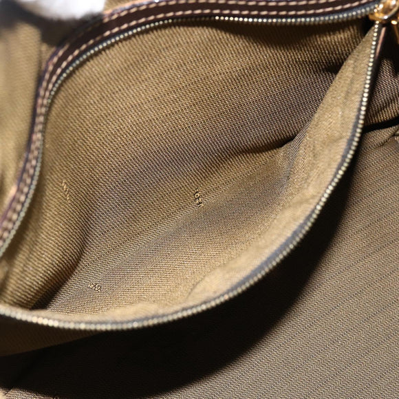 FENDI Zucca Canvas Handtas Zwart Bruin Orig. 172665
