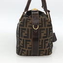 FENDI Zucca Canvas Handtas Zwart Bruin Orig. 172665-3