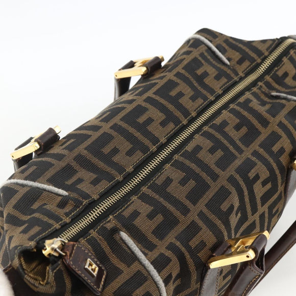 FENDI Zucca Canvas Handtas Zwart Bruin Orig. 172665