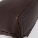 Coach Shoulder Bag Leather Brown Gold Auth 172666-15