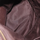 Coach Shoulder Bag Leather Brown Gold Auth 172666-11