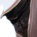 Coach Shoulder Bag Leather Brown Gold Auth 172666-19