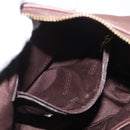 Coach Shoulder Bag Leather Brown Gold Auth 172666-21