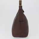 Coach Shoulder Bag Leather Brown Gold Auth 172666-4
