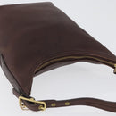 Coach Shoulder Bag Leather Brown Gold Auth 172666-6