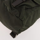 PRADA Backpack Nylon Khaki Silver Auth 172669-16