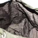 PRADA Backpack Nylon Khaki Silver Auth 172669-24