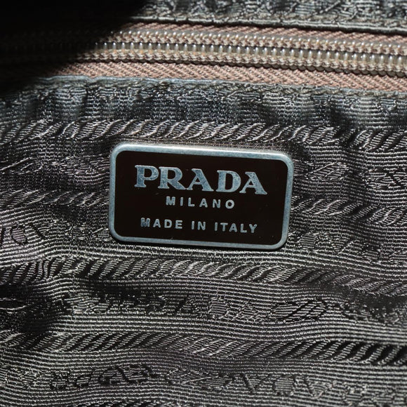 PRADA Backpack Nylon Khaki Silver Auth 172669