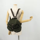 PRADA Backpack Nylon Khaki Silver Auth 172669-30