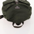 PRADA Backpack Nylon Khaki Silver Auth 172669-6