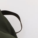 PRADA Backpack Nylon Khaki Silver Auth 172669-14