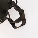 PRADA Backpack Nylon Khaki Silver Auth 172669-8