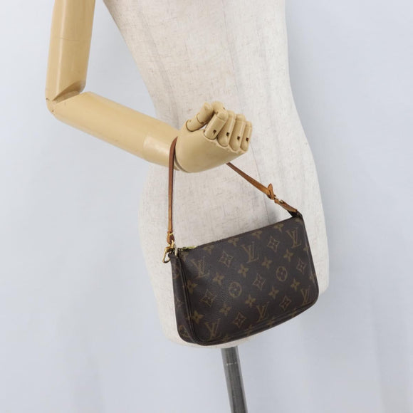 LOUIS VUITTON Monogram Pochette Accessoires Pouch M51980 LV Auth 172672