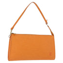 LOUIS VUITTON Epi Pochette Accessoires Pouch Orange Mandarin M5294H Auth 172673-1