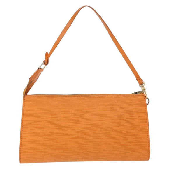 LOUIS VUITTON Epi Pochette Accessoires Pouch Orange Mandarin M5294H Auth 172673