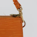 LOUIS VUITTON Epi Pochette Accessoires Pouch Orange Mandarin M5294H Auth 172673-4