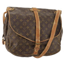 LOUIS VUITTON Monogram Saumur 35 Shoulder Bag M42254 LV Auth 172676-1