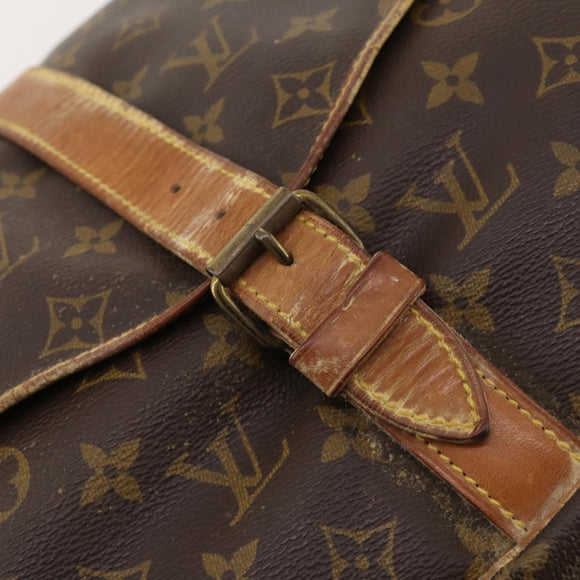 LOUIS VUITTON Monogram Saumur 35 Shoulder Bag M42254 LV Auth 172676