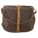 LOUIS VUITTON Monogram Saumur 35 Shoulder Bag M42254 LV Auth 172676-13