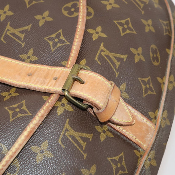LOUIS VUITTON Monogram Saumur 35 Shoulder Bag M42254 LV Auth 172676