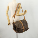 LOUIS VUITTON Monogram Saumur 35 Shoulder Bag M42254 LV Auth 172676-29