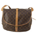 LOUIS VUITTON Monogram Saumur 35 Shoulder Bag M42254 LV Auth 172676-2