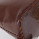 LOUIS VUITTON Monogram Vernis Houston Hand Bag Purple Viole M91093 Auth 172677-9