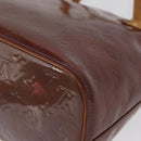 LOUIS VUITTON Monogram Vernis Houston Hand Bag Purple Viole M91093 Auth 172677-15