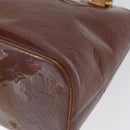 LOUIS VUITTON Monogram Vernis Houston Hand Bag Purple Viole M91093 Auth 172677-17