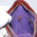 LOUIS VUITTON Monogram Vernis Houston Hand Bag Purple Viole M91093 Auth 172677-20