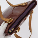 LOUIS VUITTON Monogram Vernis Houston Hand Bag Purple Viole M91093 Auth 172677-7