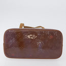LOUIS VUITTON Monogram Vernis Houston Hand Bag Purple Viole M91093 Auth 172677-5