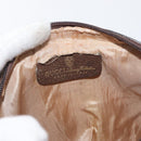 GUCCI GG Supreme Web Sherry Line Bag PVC Beige Gold 001 3654 5 Auth 172680-10