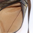 GUCCI GG Supreme Web Sherry Line Bag PVC Beige Gold 001 3654 5 Auth 172680-21