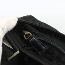 PRADA Shoulder Bag Nylon Black Silver Auth 172683-10