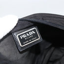 PRADA Shoulder Bag Nylon Black Silver Auth 172683-18