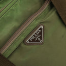 PRADA Tote Bag Nylon Green Silver Auth 172684-17