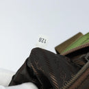 PRADA Tote Bag Nylon Green Silver Auth 172684-11