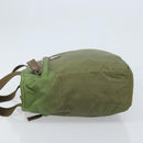 PRADA Tote Bag Nylon Green Silver Auth 172684-4