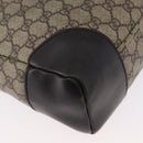 GUCCI GG Canvas Shoulder Bag PVC Beige Silver 110054 Auth 172689-12