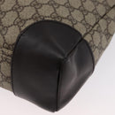 GUCCI GG Canvas Shoulder Bag PVC Beige Silver 110054 Auth 172689-13